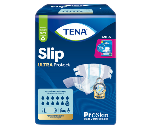 Pañal TENA Slip Ultra Proskin XL Caja de 84 pañales